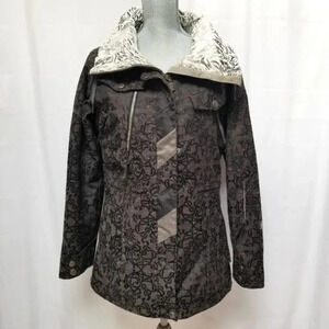 Capp3l Ride S Snowboard Brown Black Print Jacket